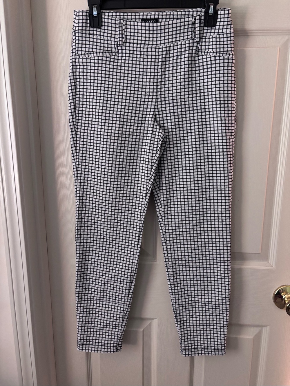 Soho Black and White Grid Women’s Pants